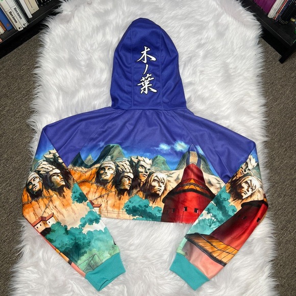 Naruto Hokage Womens Hoodie Size Large Leaf Village - Picture 5 of 5